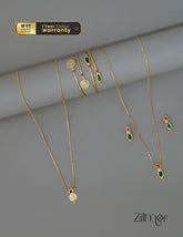 KY1011838 - Gold toned Kaashu& Naga Necklace with matching Bangle Earring set Combo (color option) 2-Zilmor